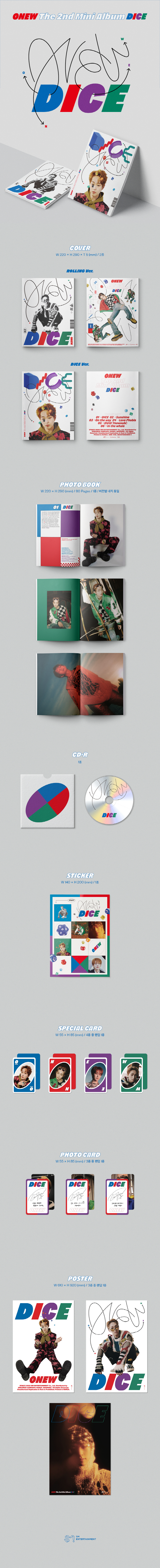 Onew Dice Photobook ver - Asiaworldmusic Musica