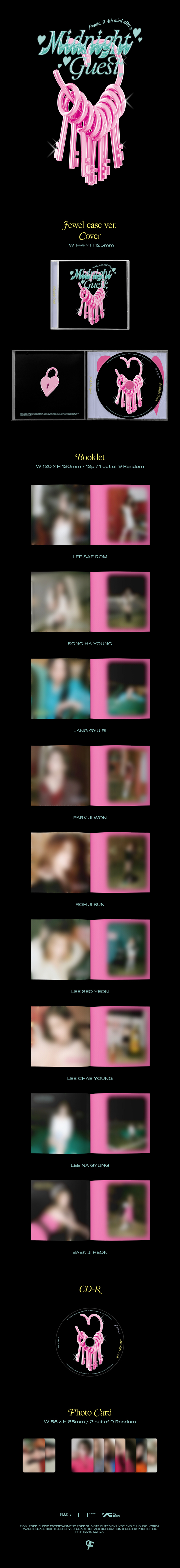 FROMIS_9 Midnight Guest - Version JEWEL CASE - Version Bam A - Details - Asiaworldmusic Musica