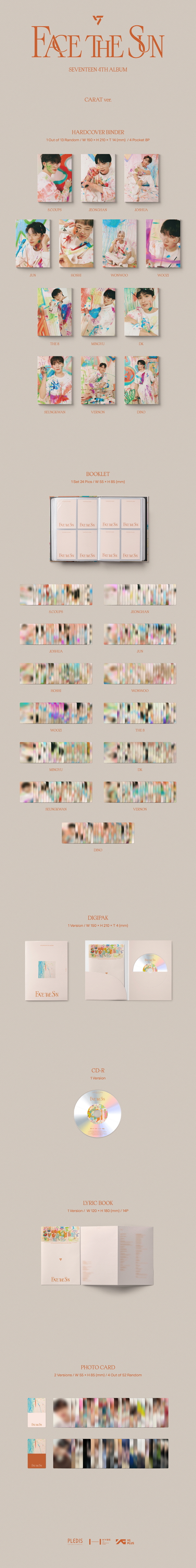 Seventeen Face The Sun Carat ver - Asiaworldmusic Musica