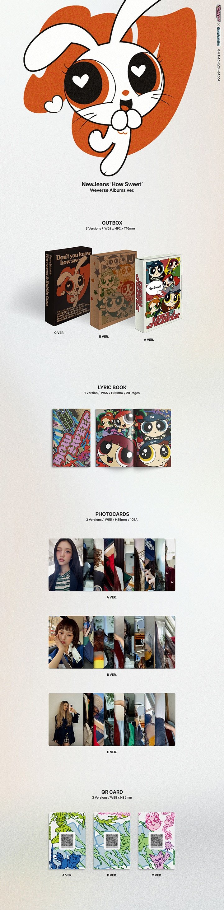 newjeans how sweet weverse albums