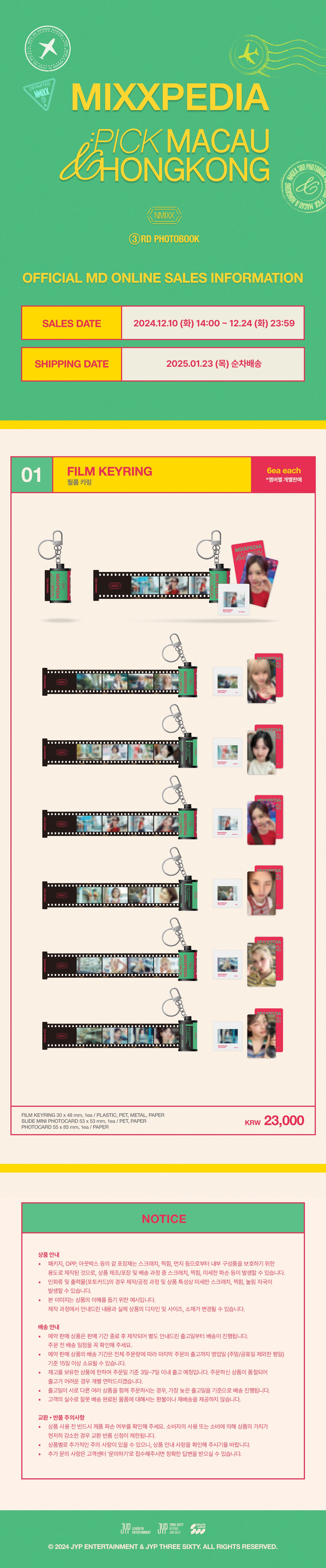 NMIXX - MIXXPIDIA PICK MACAU & HONGKONG Film Keyring