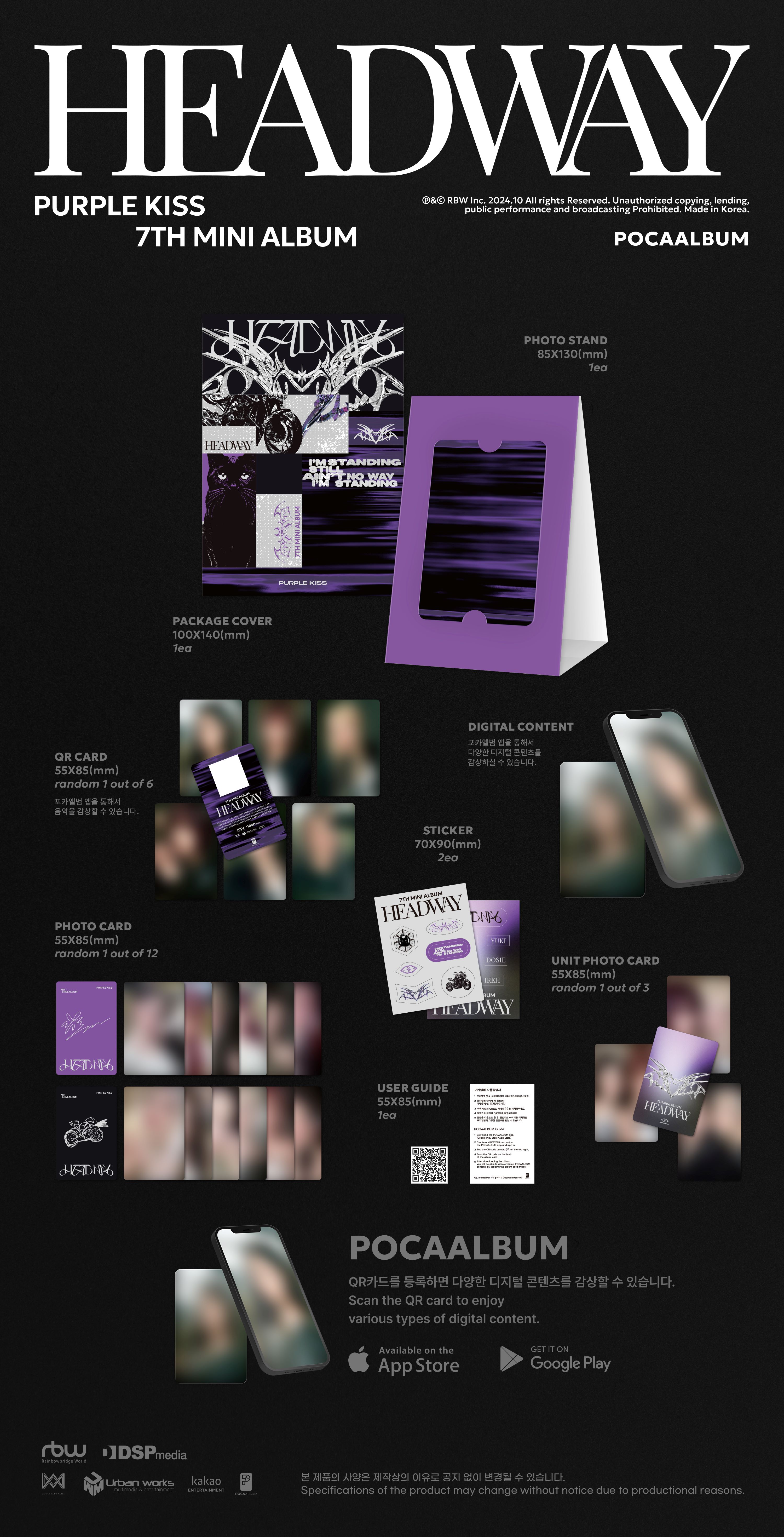 purple kiss headway poca