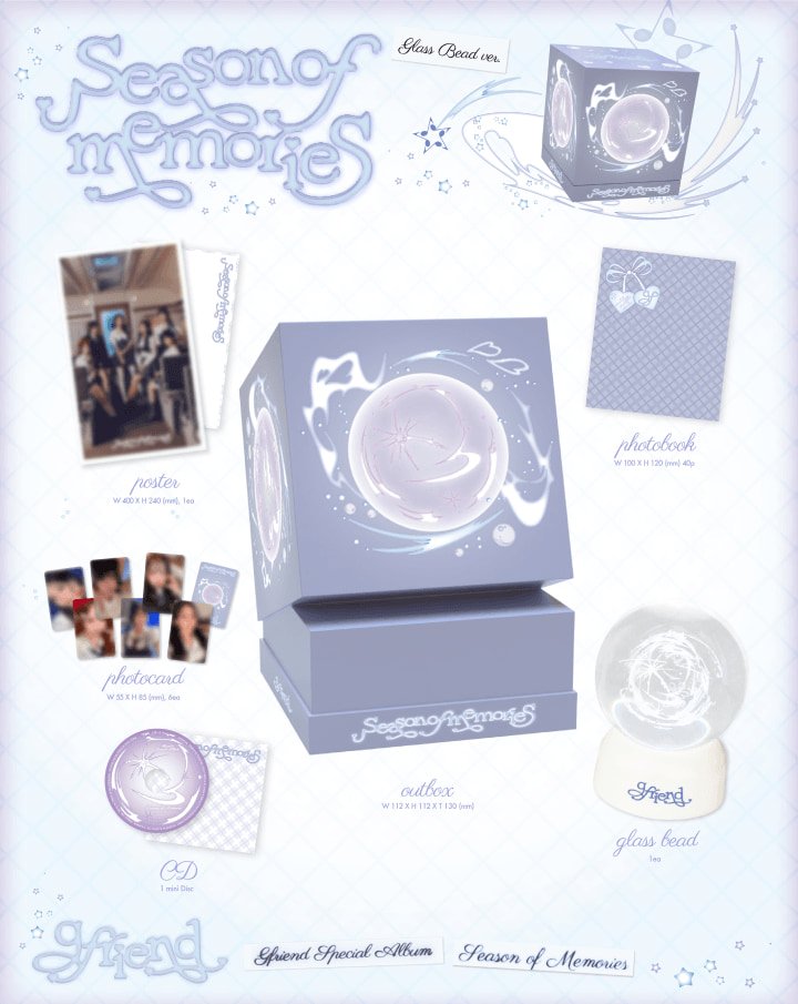 GFRIEND - Season of memories (Glass bead)