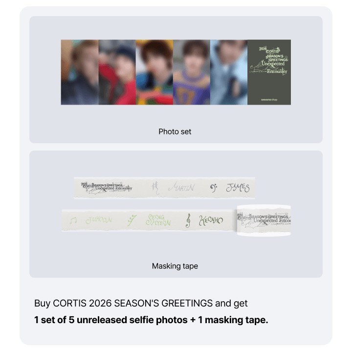 CORTIS WEVERSE POB 2026 SEASON'S GREETINGS