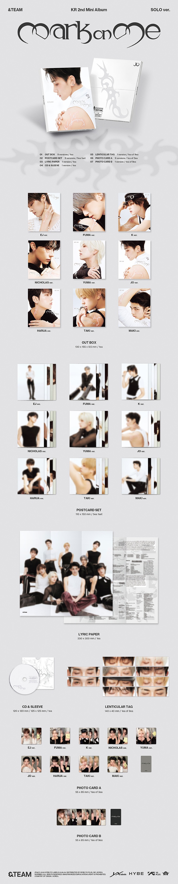 &TEAM - Mark On Me (SOLO Ver.)