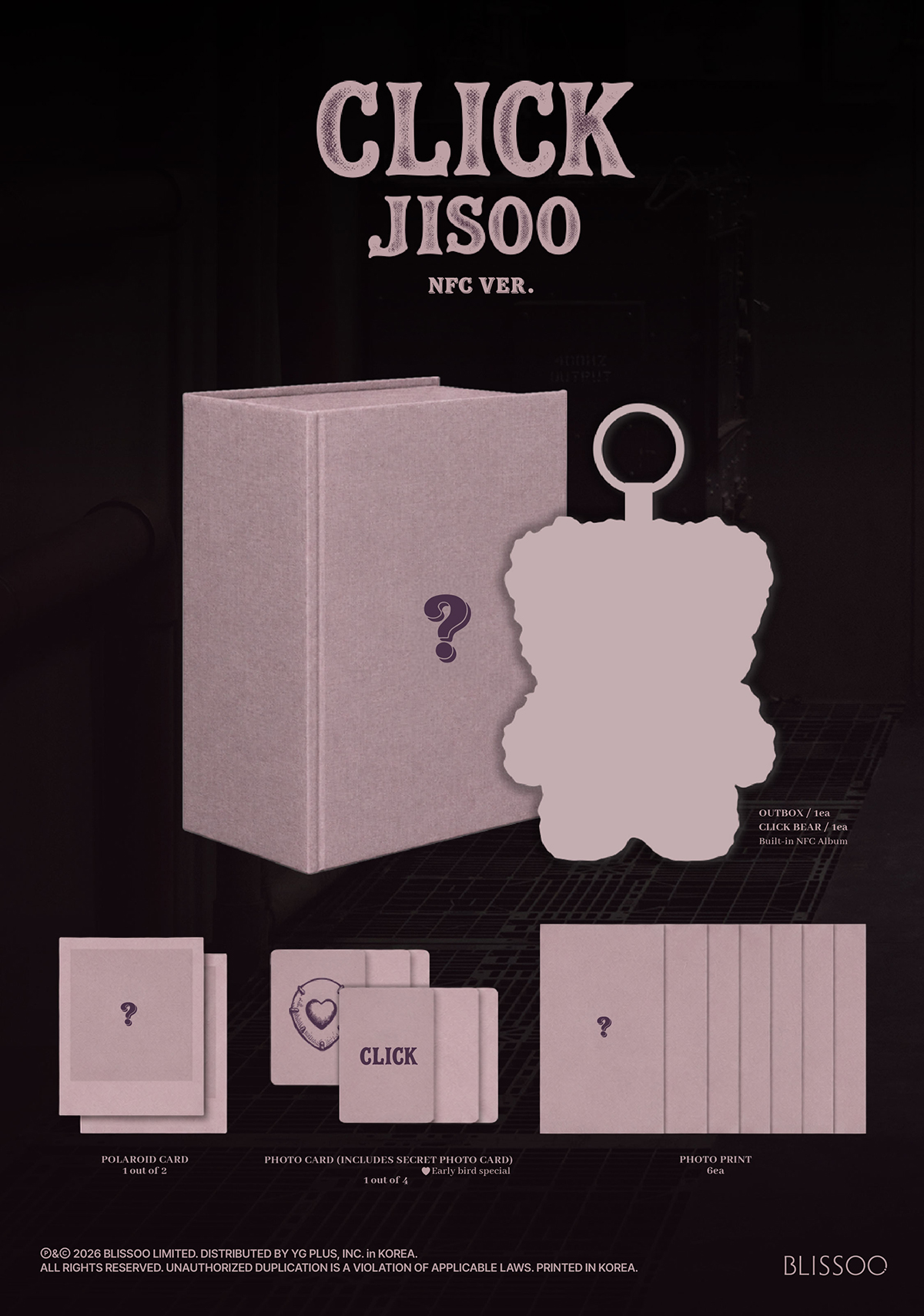 JISOO - CLICK (CLICK BABY BEAR NFC)