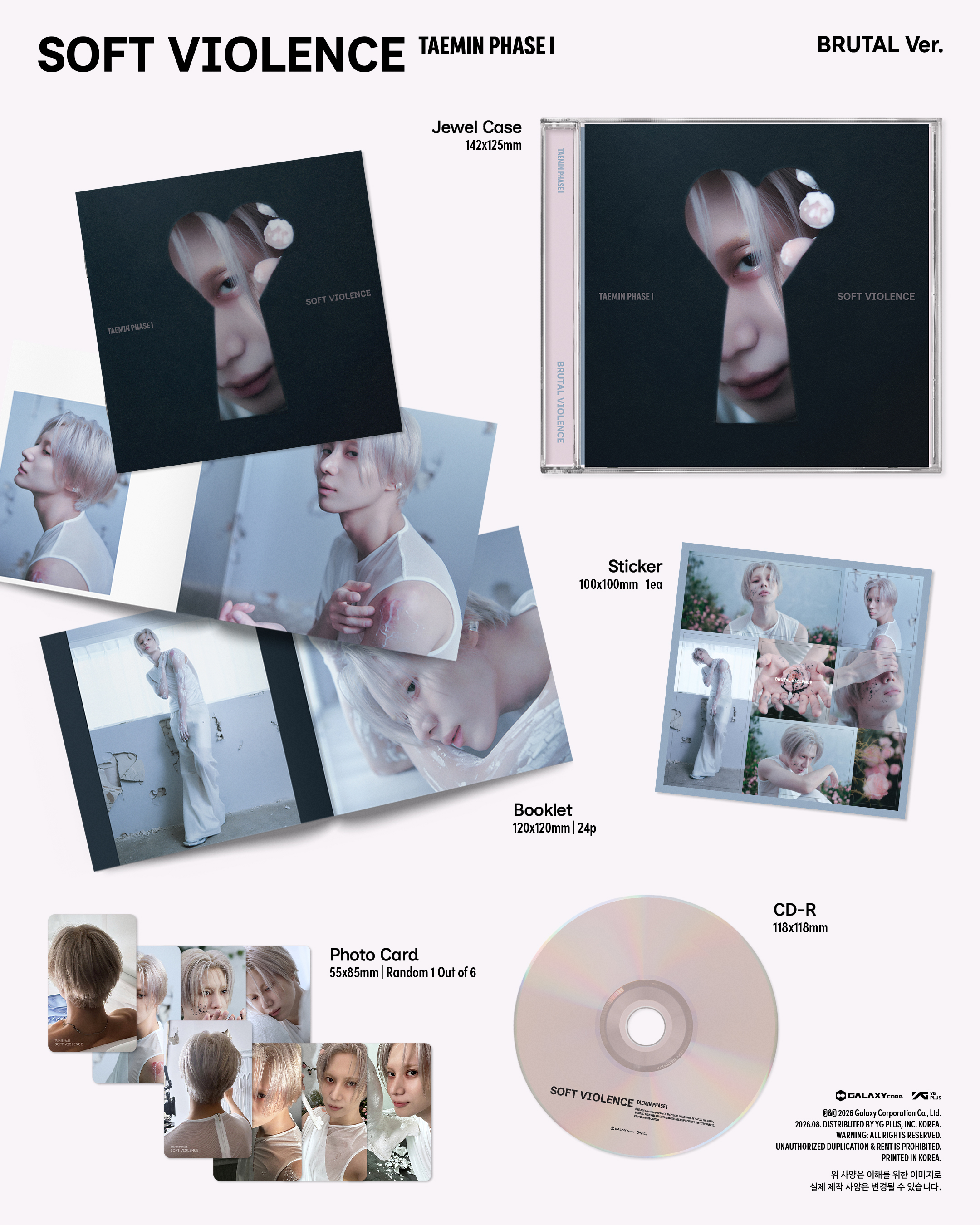 TAEMIN SOFT VIOLENCE Jewel Brutal