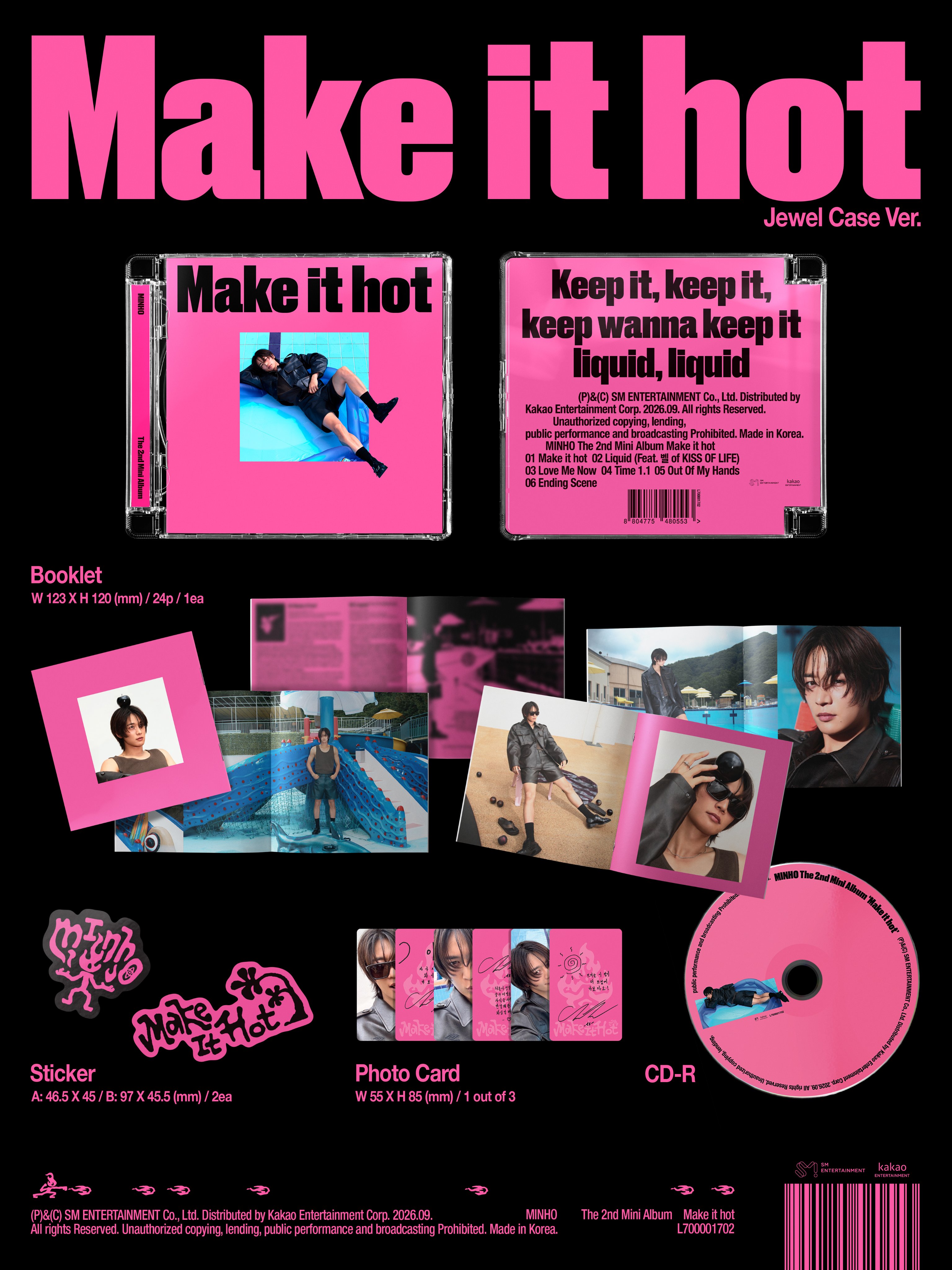 MINHO MAKE IT HOT JEWEL CASE