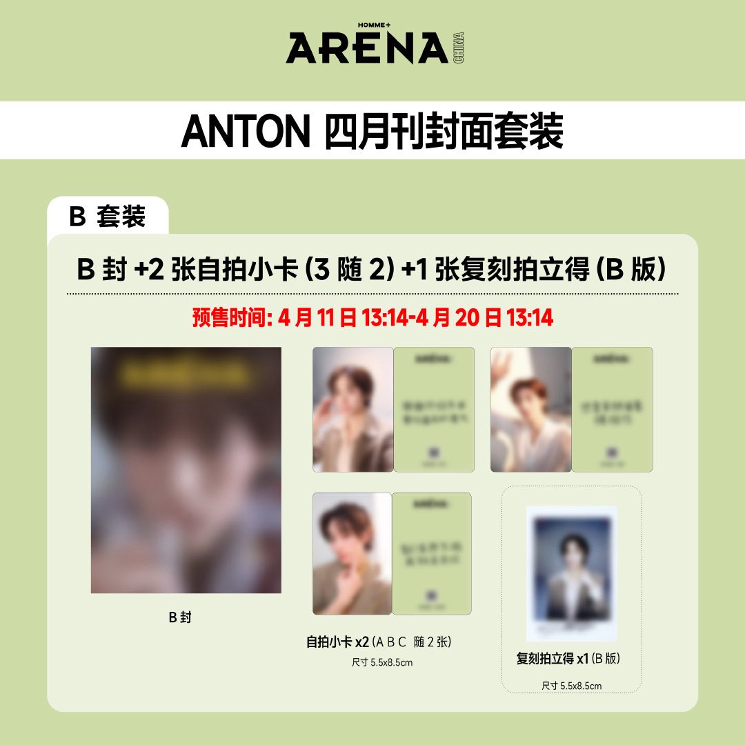 ANTON ARENA HOMME+ CHINA B
