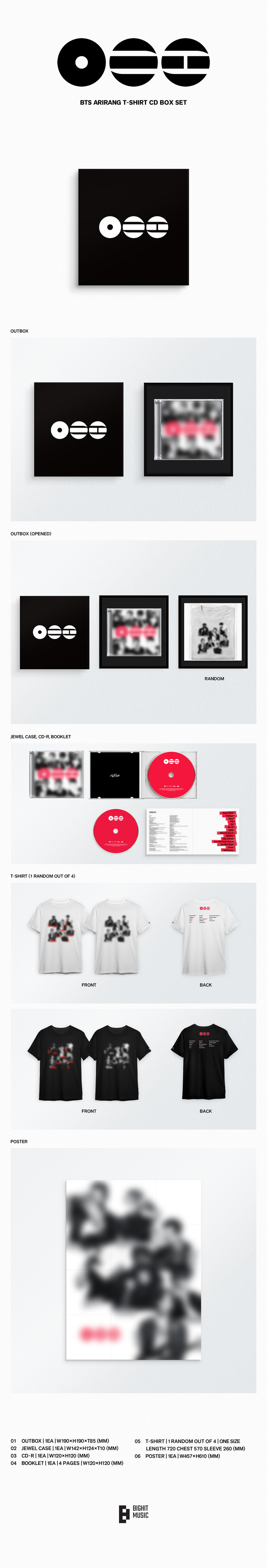 BTS - ARIRANG (T-Shirt CD Box Set)