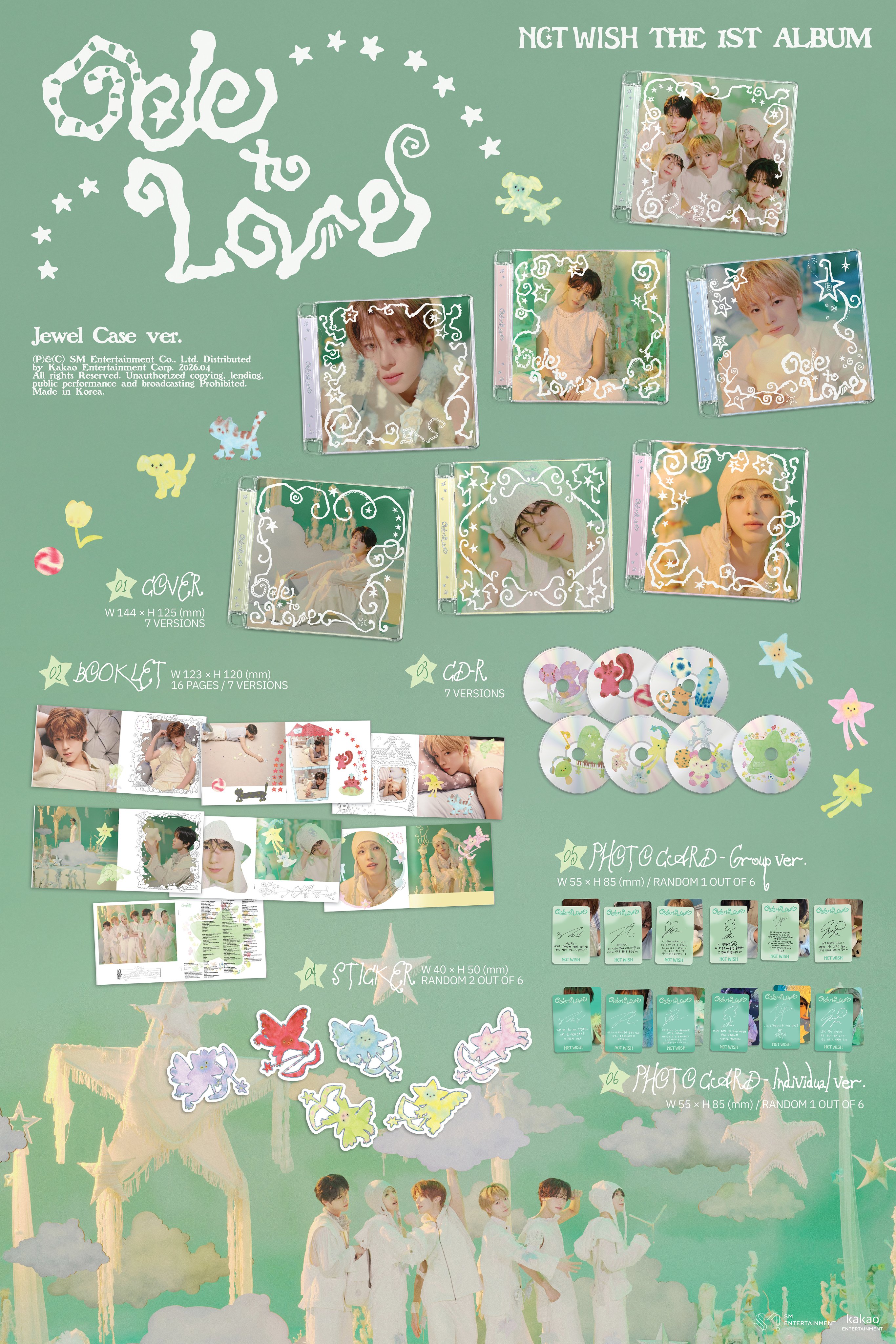 NCT WISH - Ode to Love (Jewel Case version)