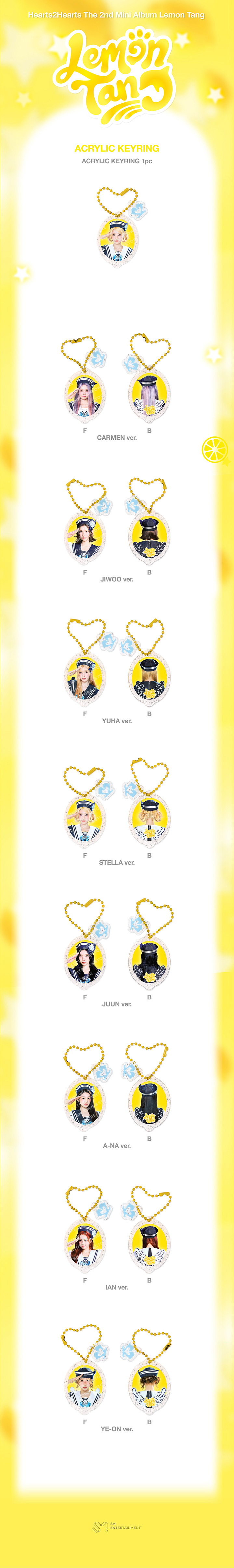 HEARTS2HEARTS LEMON TANG MD - ACRYLIC KEYRING