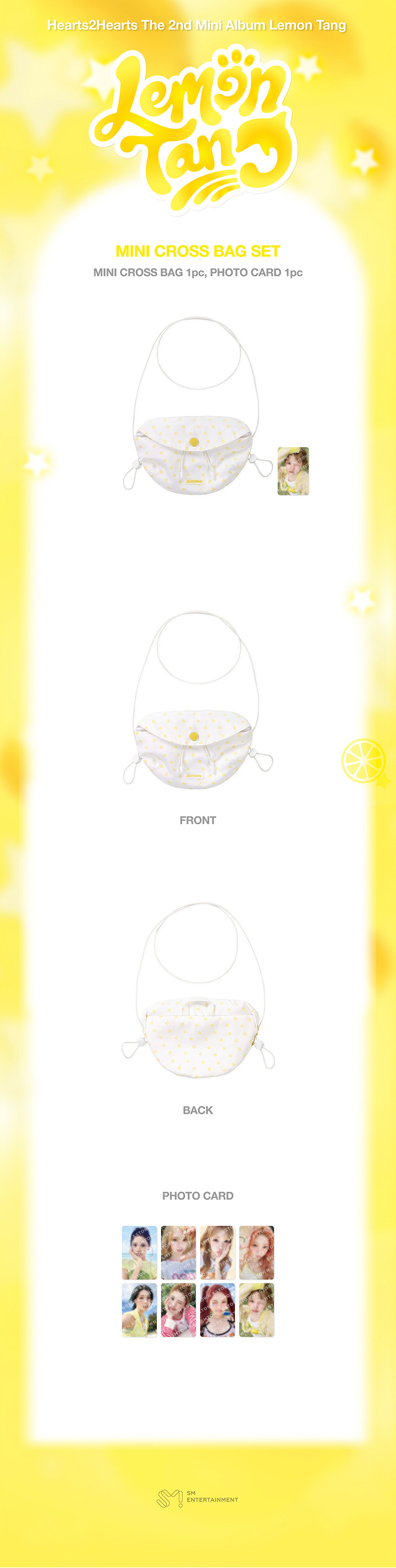 HEARTS2HEARTS LEMON TANG MD - MINI CROSS BAG SET