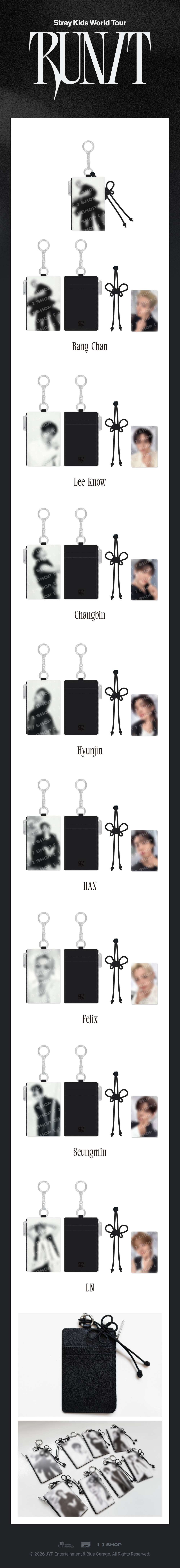 Stray Kids - World Tour 'RUN IT SEOUL' MD : CARD HOLDER KEYRING