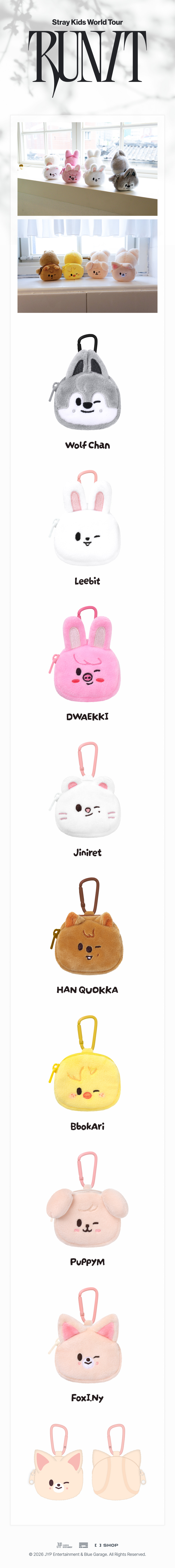 Stray Kids - World Tour 'RUN IT SEOUL' MD : SKZOO MINI BACKPACK KEYRING