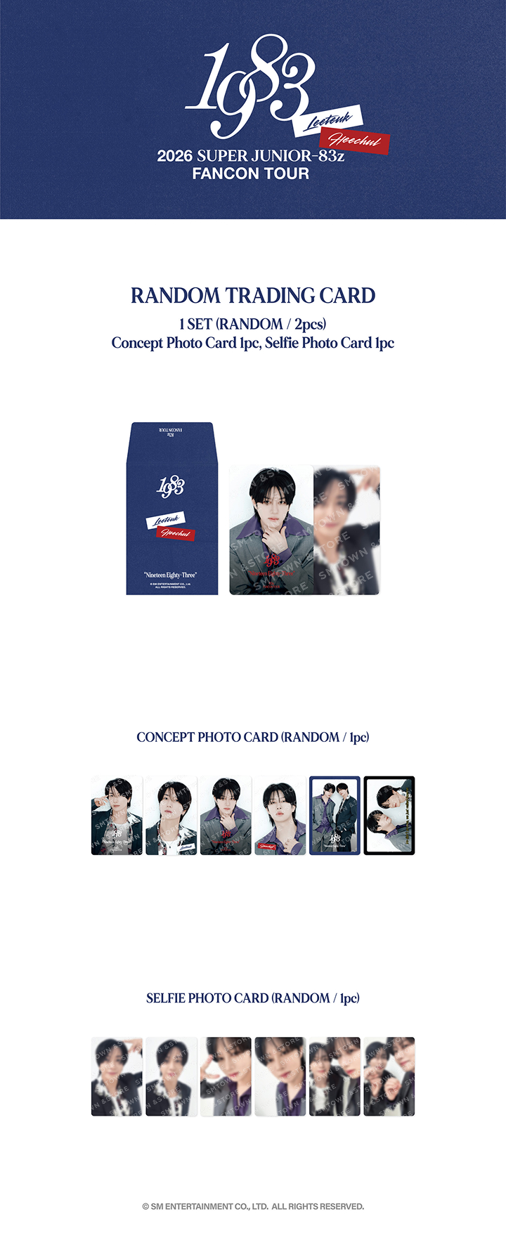 2026 SUPER JUNIOR-83z FAN-CON TOUR [1983] IN SEOUL RANDOM TRADING CARD