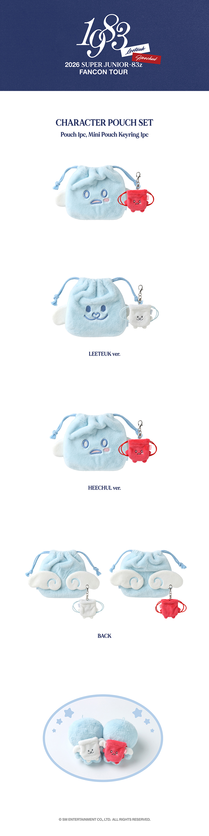 2026 SUPER JUNIOR-83z FAN-CON TOUR [1983] IN SEOULcharacter pouch set