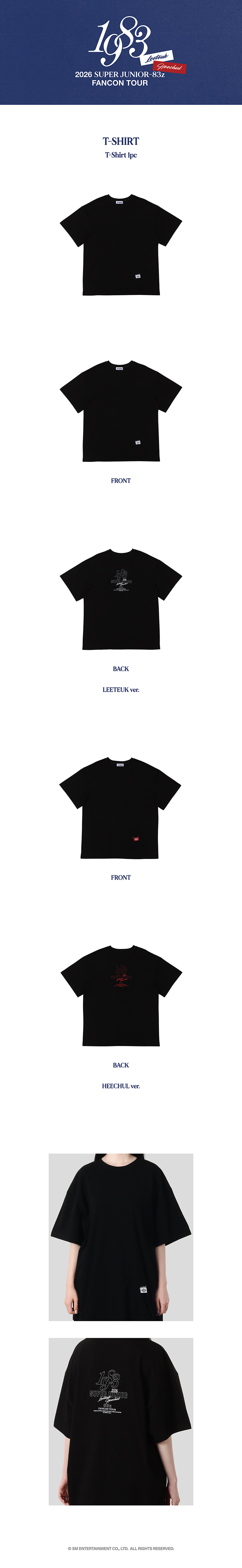2026 SUPER JUNIOR-83z FAN-CON TOUR [1983] IN SEOUL T-SHIRT