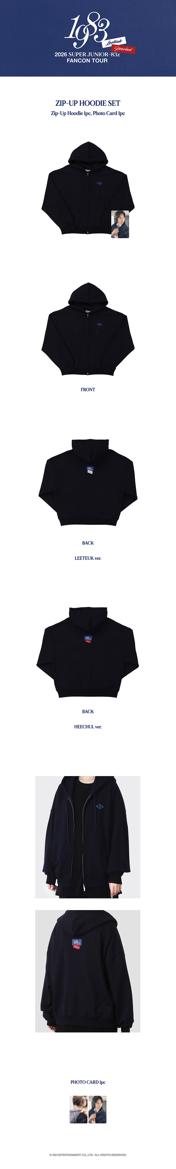 2026 SUPER JUNIOR-83z FAN-CON TOUR [1983] IN SEOUL ZIP UP HOODIE