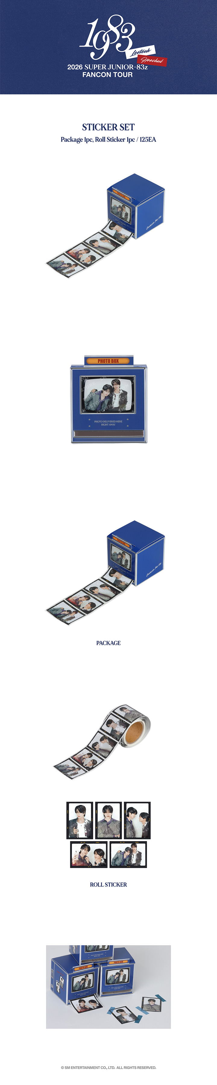 2026 SUPER JUNIOR-83z FAN-CON TOUR [1983] IN SEOUL STICKER SET