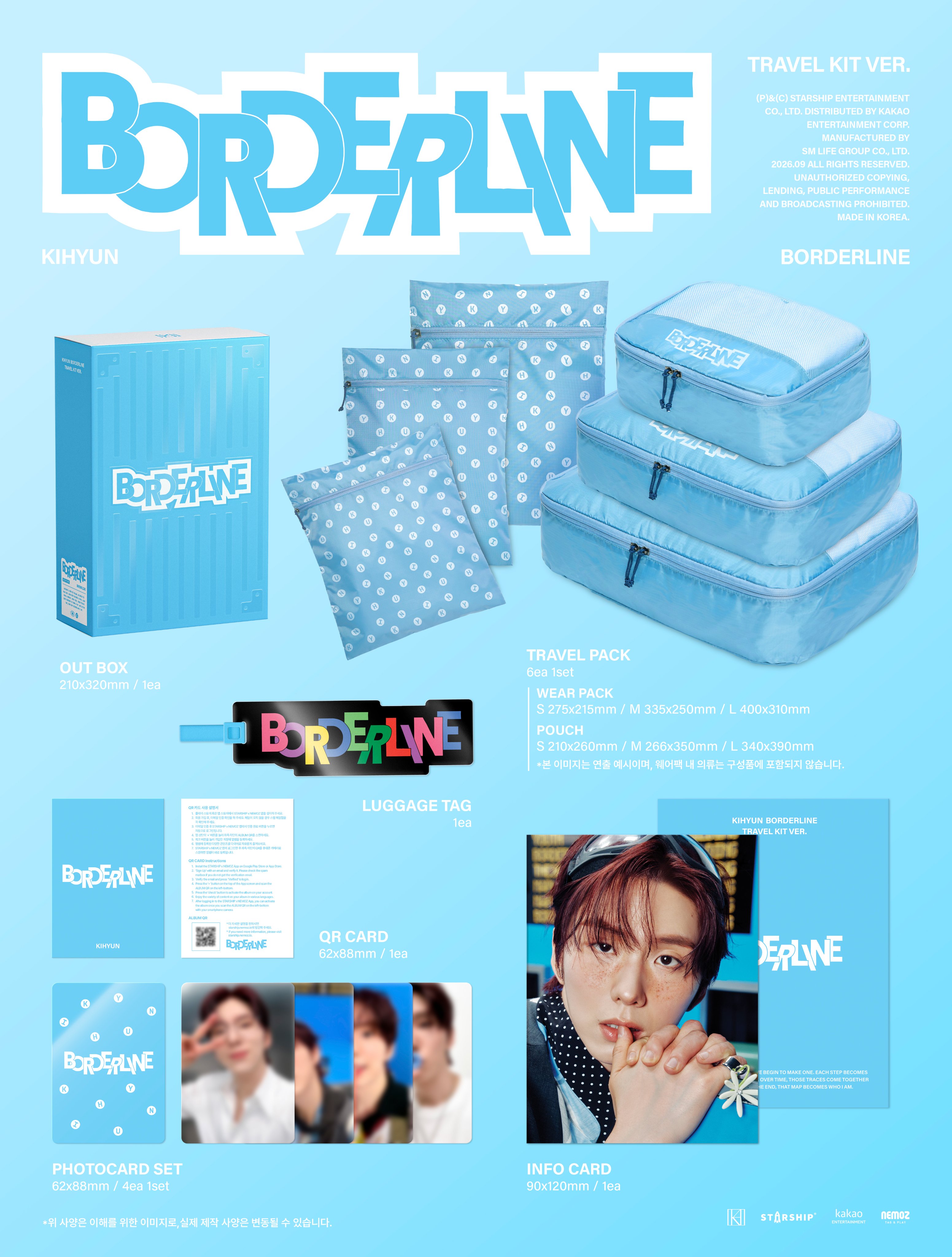 KIHYUN - BORDERLINE (Travel Kit version)