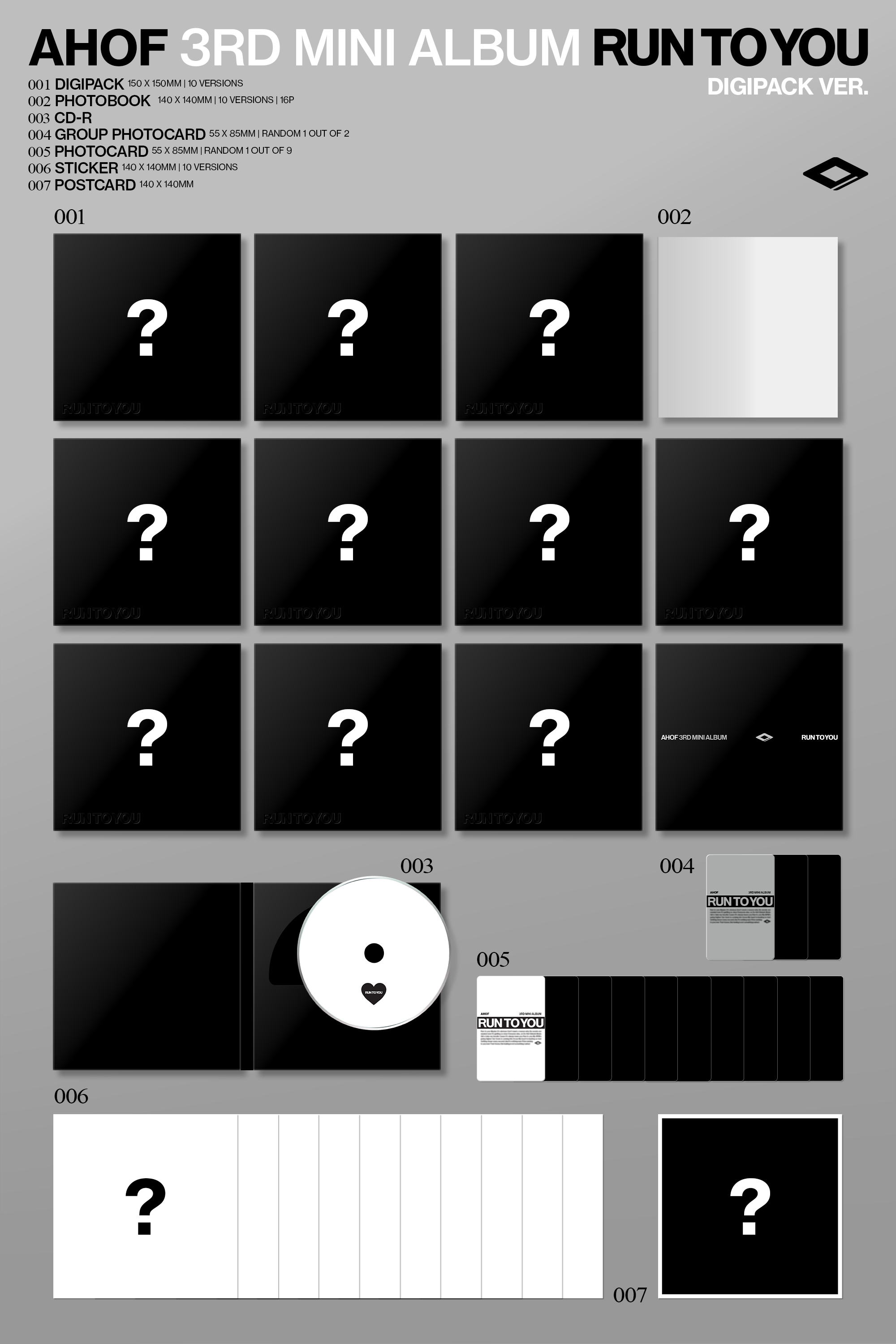 AHOF - RUN TO YOU (DIGIPACK Ver.)