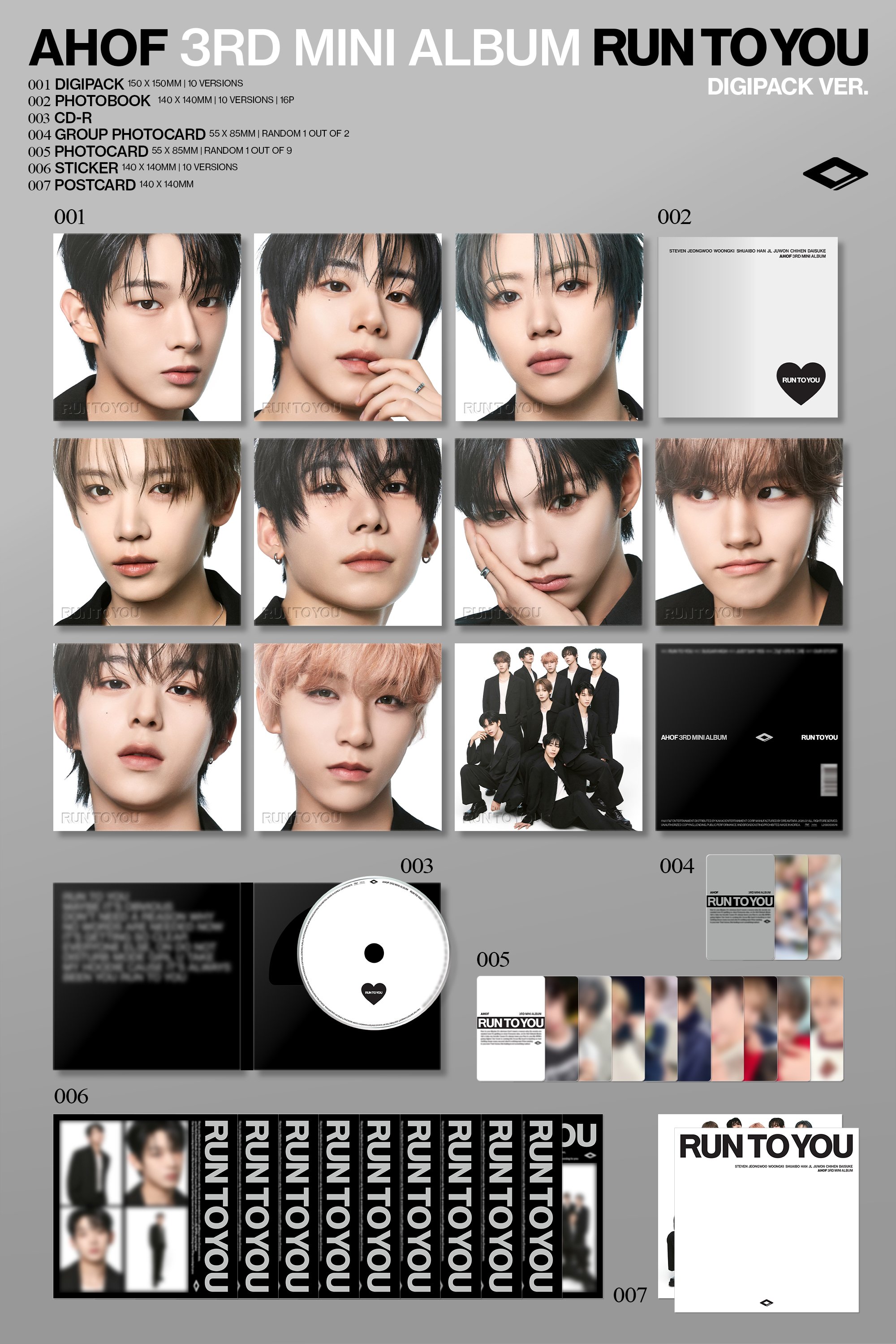 AHOF - RUN TO YOU (DIGIPACK Ver.)