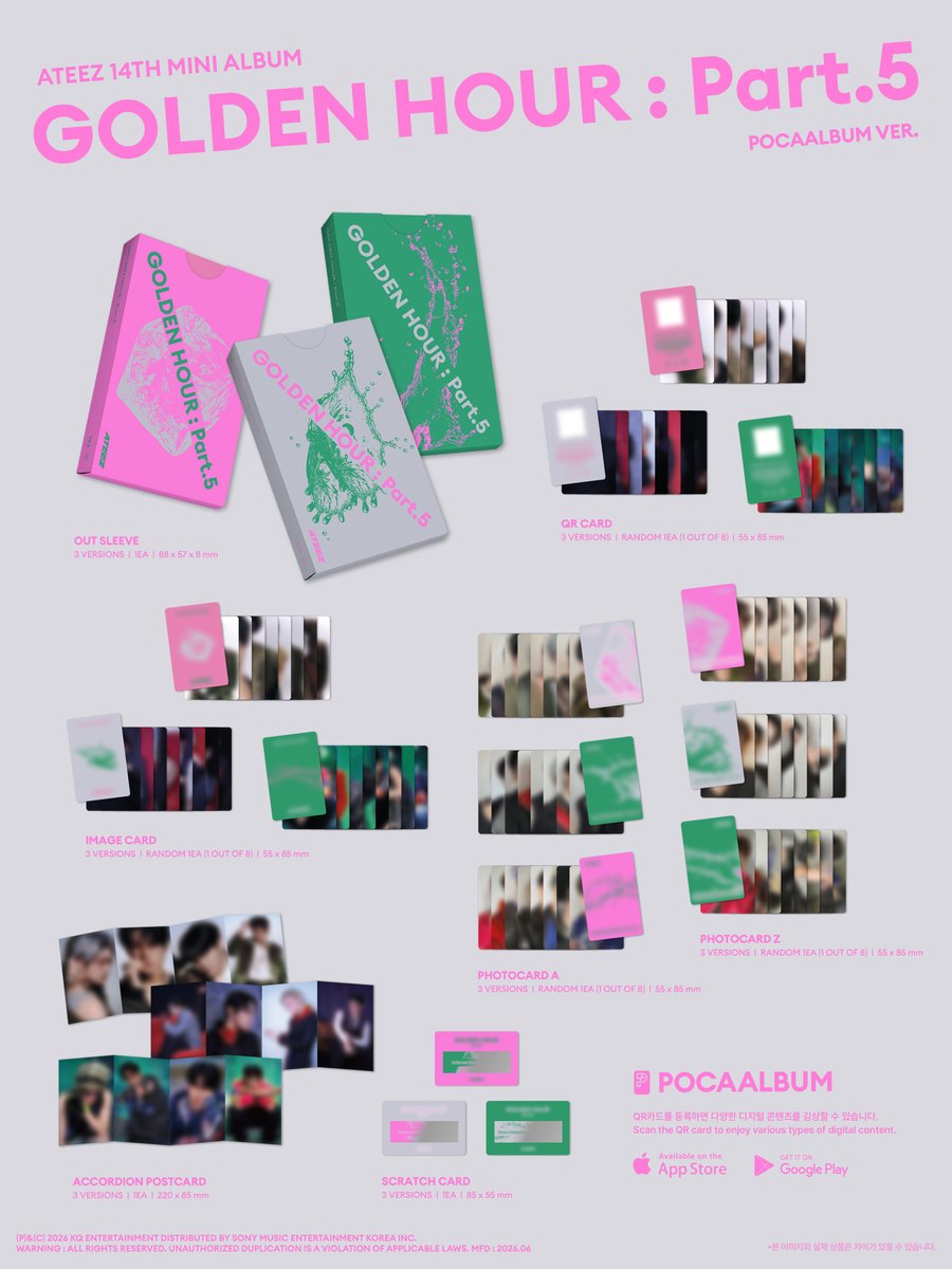 ATEEZ - GOLDEN HOUR : Part.5 (POCA Album ver.)