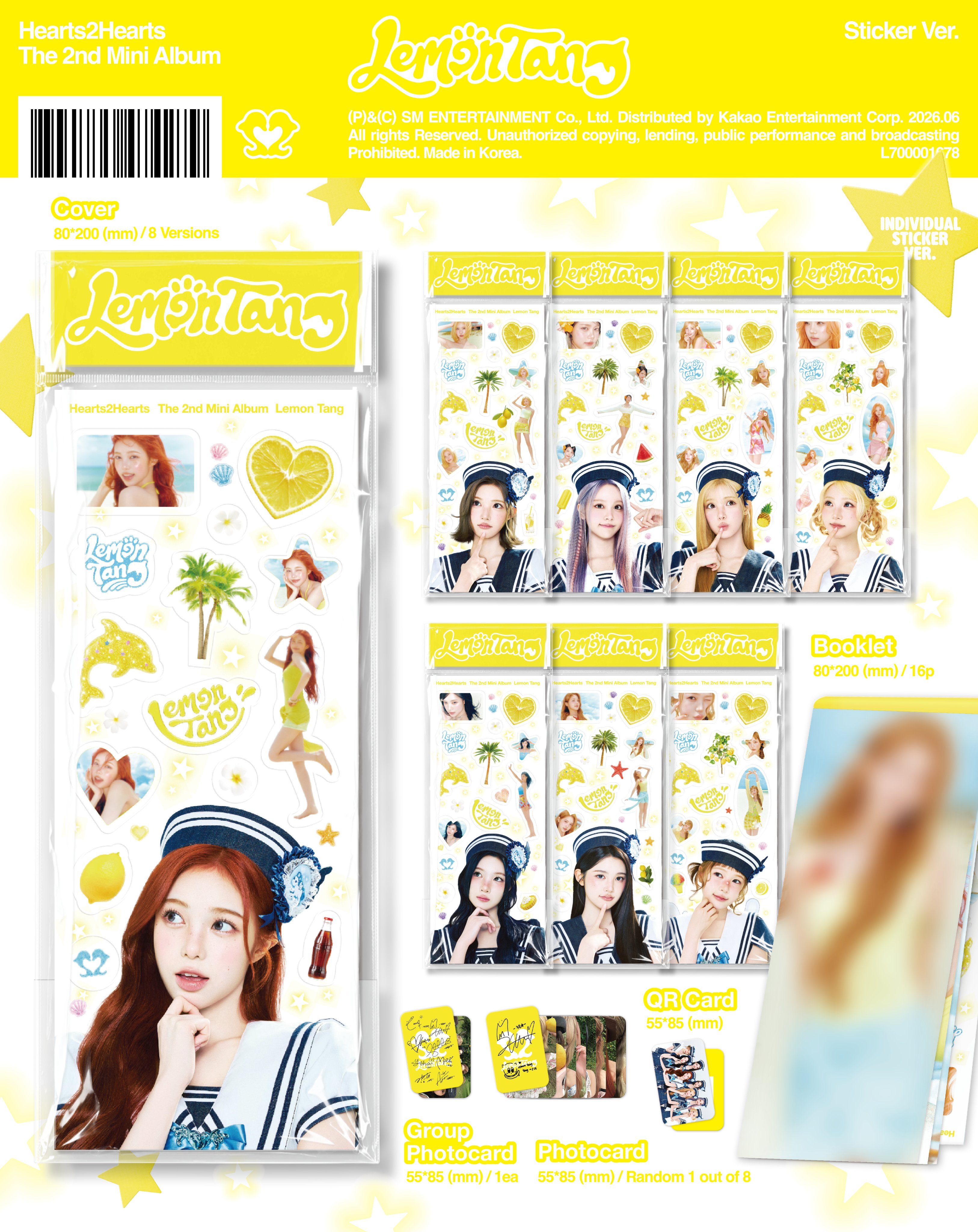Hearts2Hearts - Lemon Tang (Sticker ver.)
