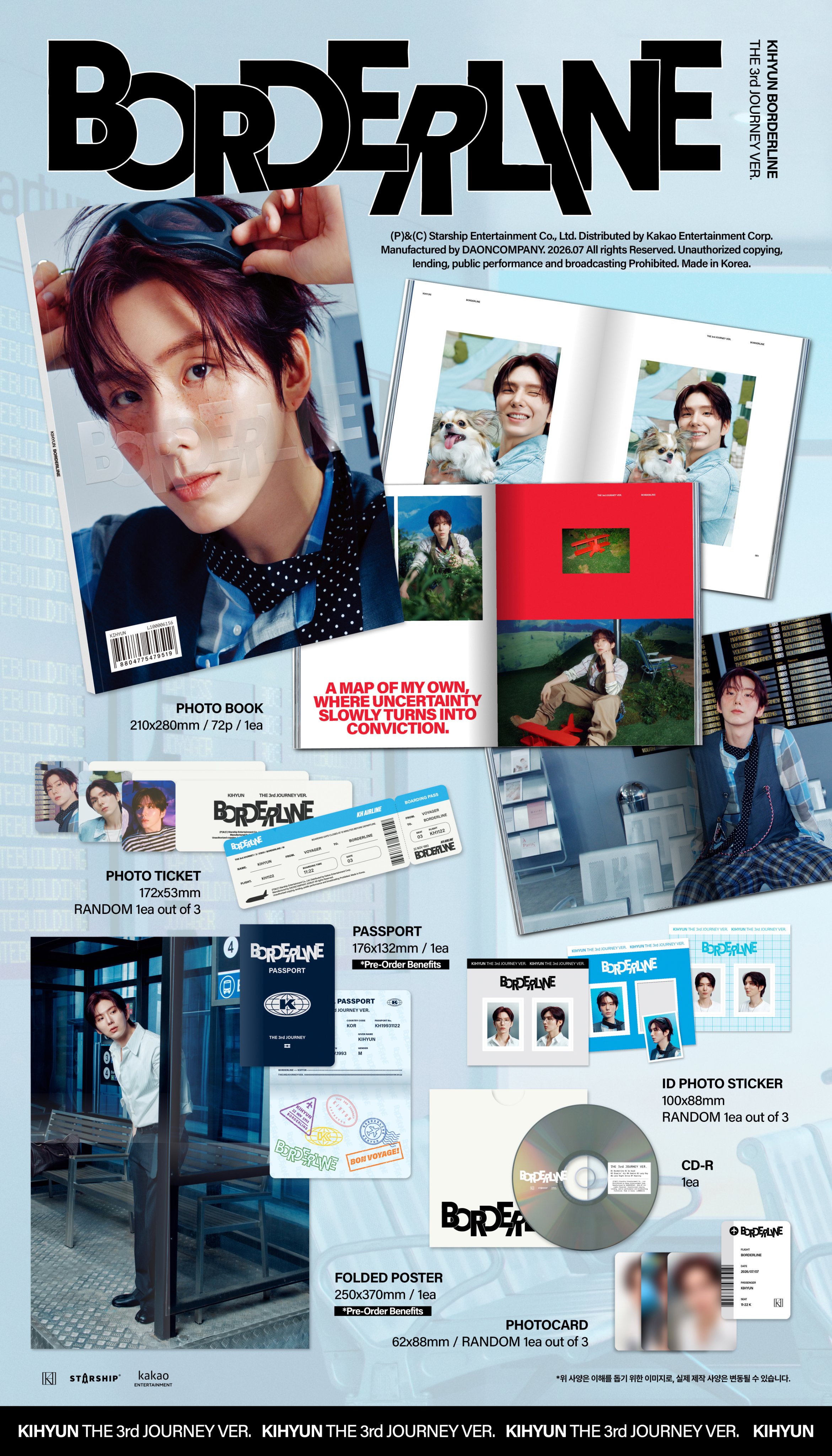 KIHYUN - BORDERLINE (The 3rd JOURNEY Ver.)