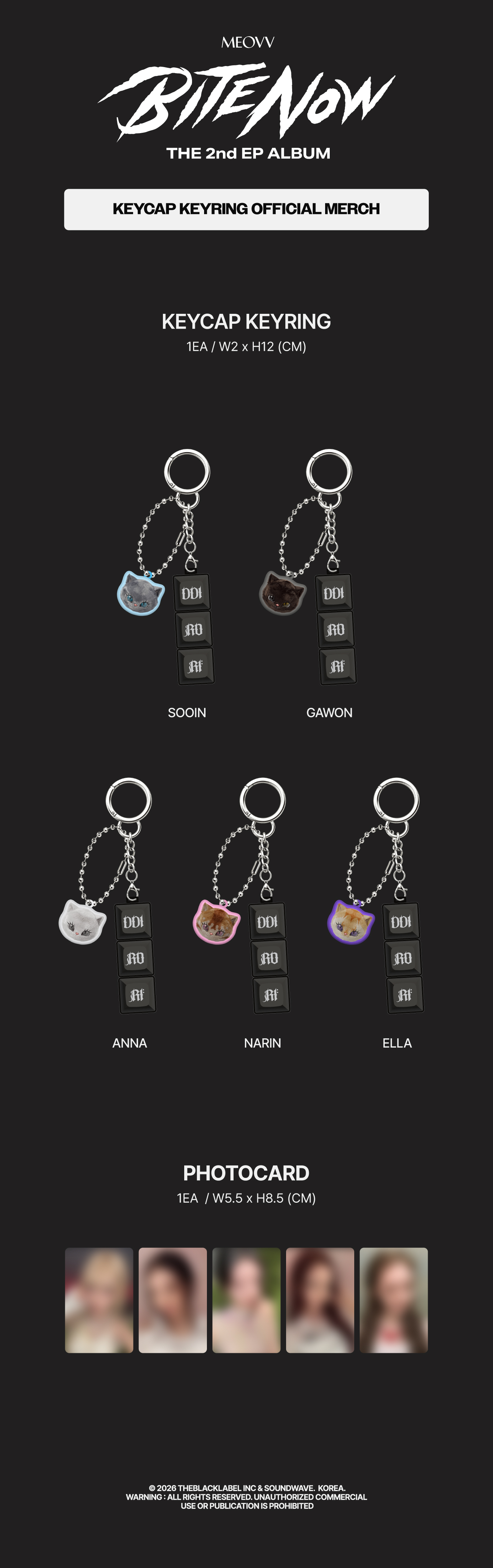 MEOVV BITE NOW POPUP KEYCAP KEYRING