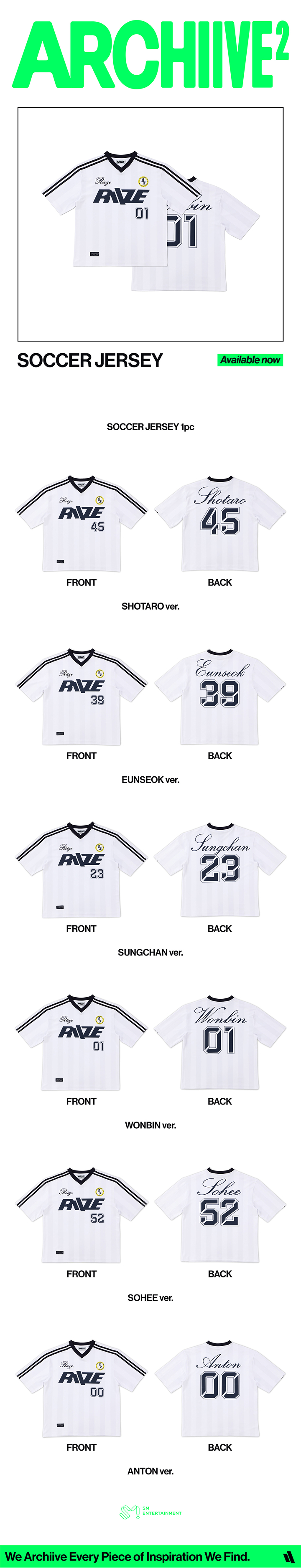 RIIZE - '2026 POP-UP [ARCHIIVE²]' SOCCER JERSEY