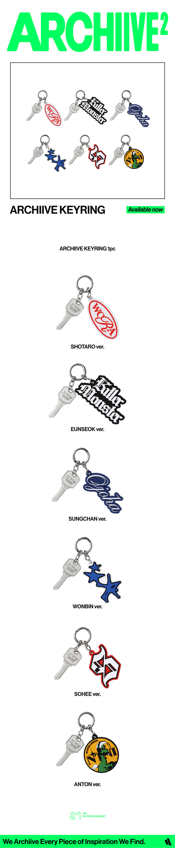 RIIZE - '2026 POP-UP [ARCHIIVE²]' ARCHIVE KEYRING