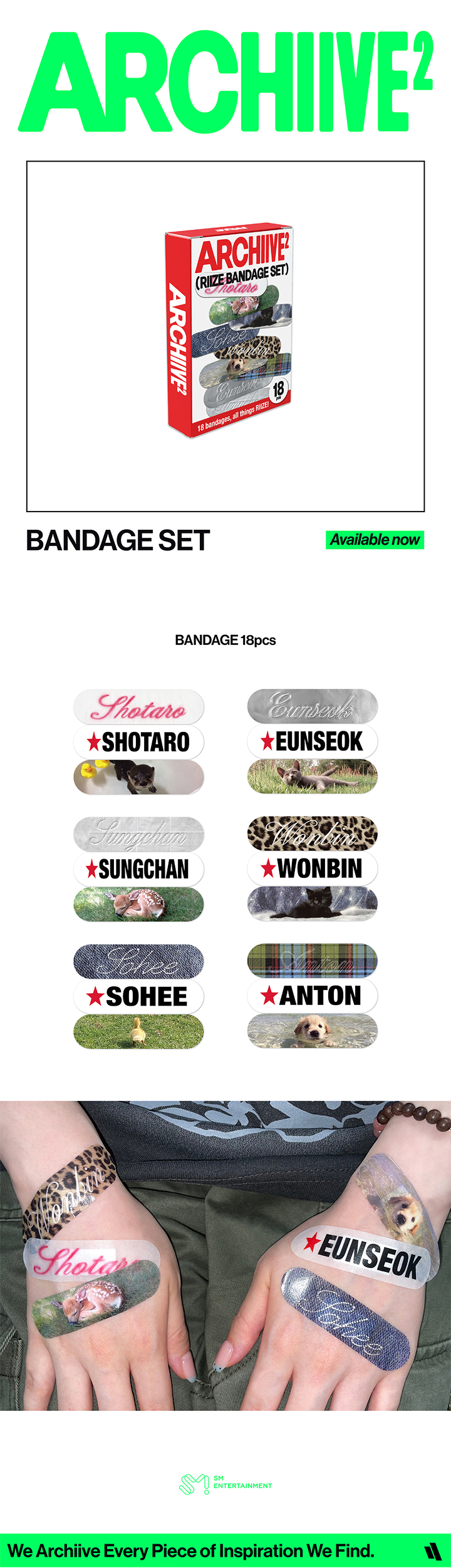 RIIZE - '2026 POP-UP [ARCHIIVE²]' BANDAGE SET