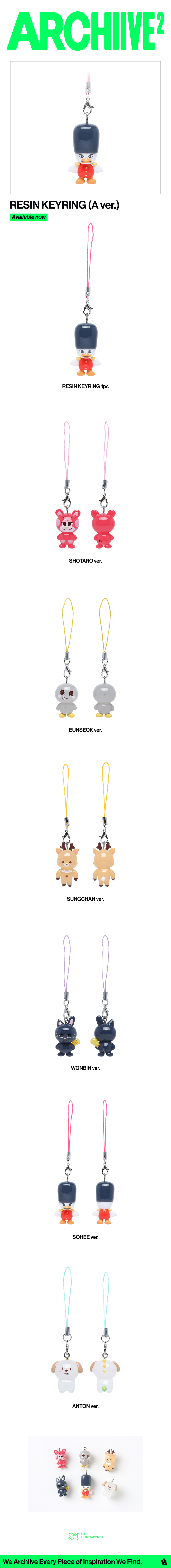 RIIZE - '2026 POP-UP [ARCHIIVE²]' RESIN KEYRING A