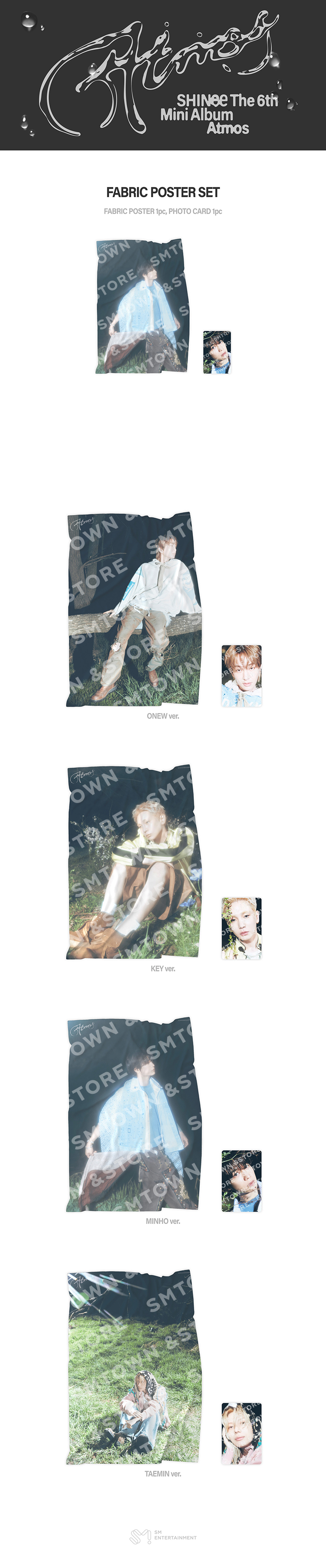 SHINee Atmos MD FABRIC POSTER SET