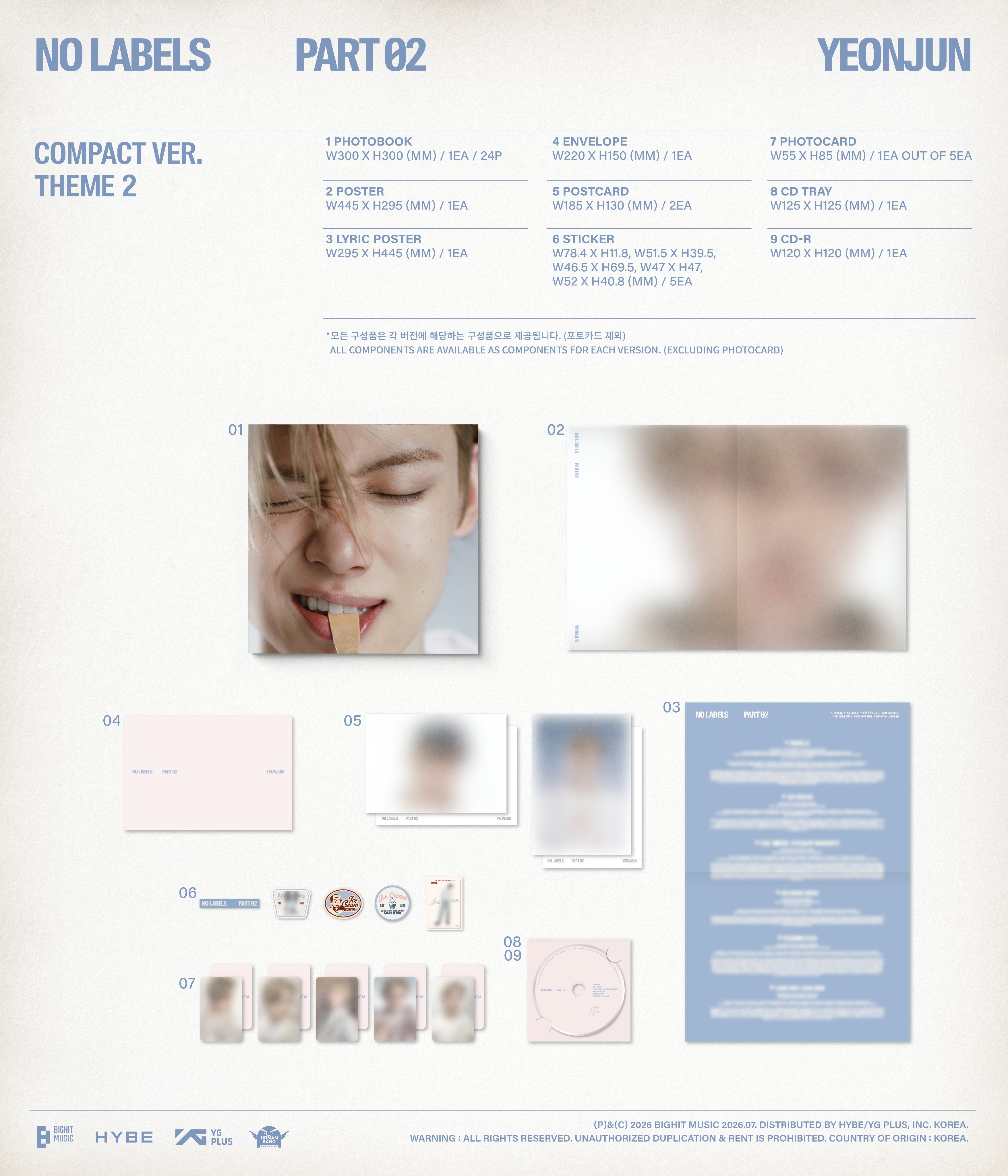 YEONJUN NO LABELS PART 02 COMPACT THEME 2