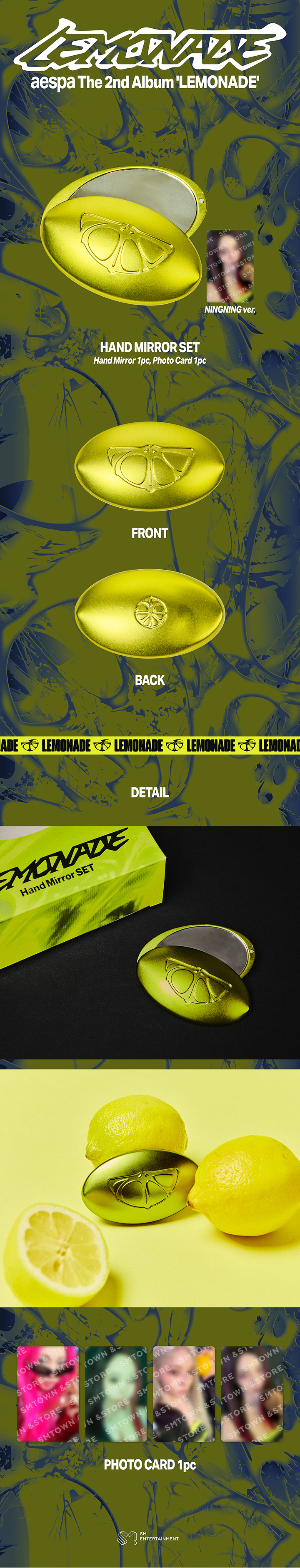 2026 aespa WEEK MAKE IT LEMONADE MD HAND MIRROR SET