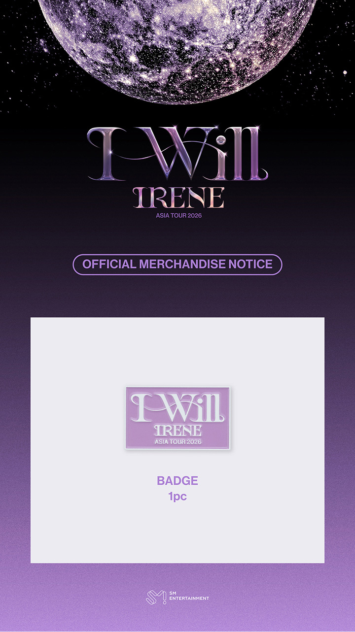 IRENE 2026 ASIA TOUR I-WILL OFFICIAL MD : badge
