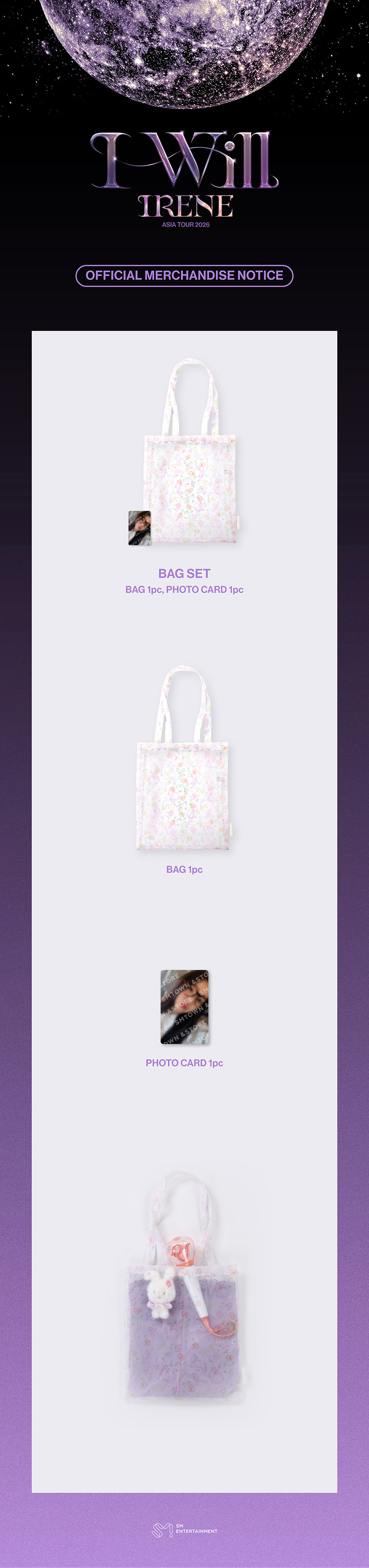 IRENE 2026 ASIA TOUR I-WILL OFFICIAL MD : BAG SET