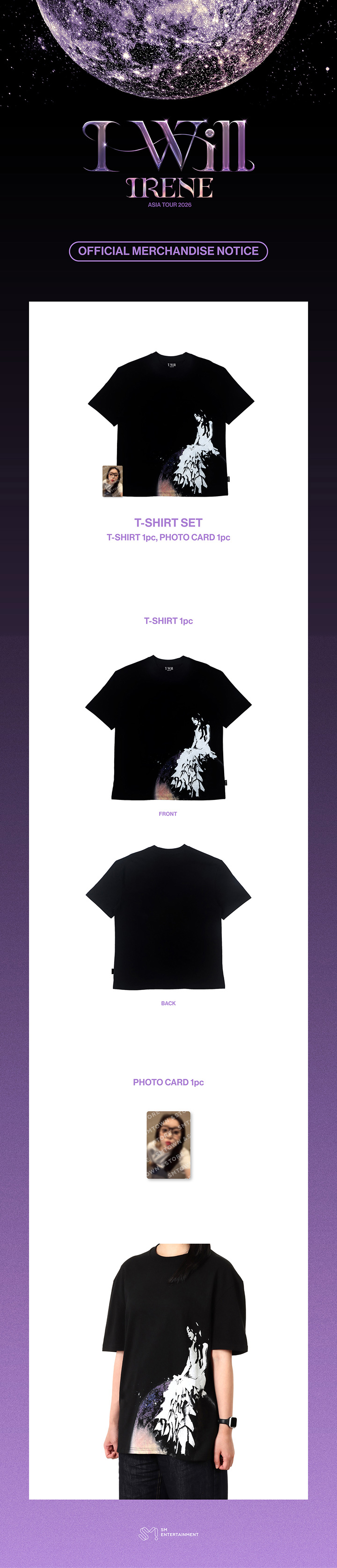 IRENE 2026 ASIA TOUR I-WILL OFFICIAL MD : T-SHIRT SET