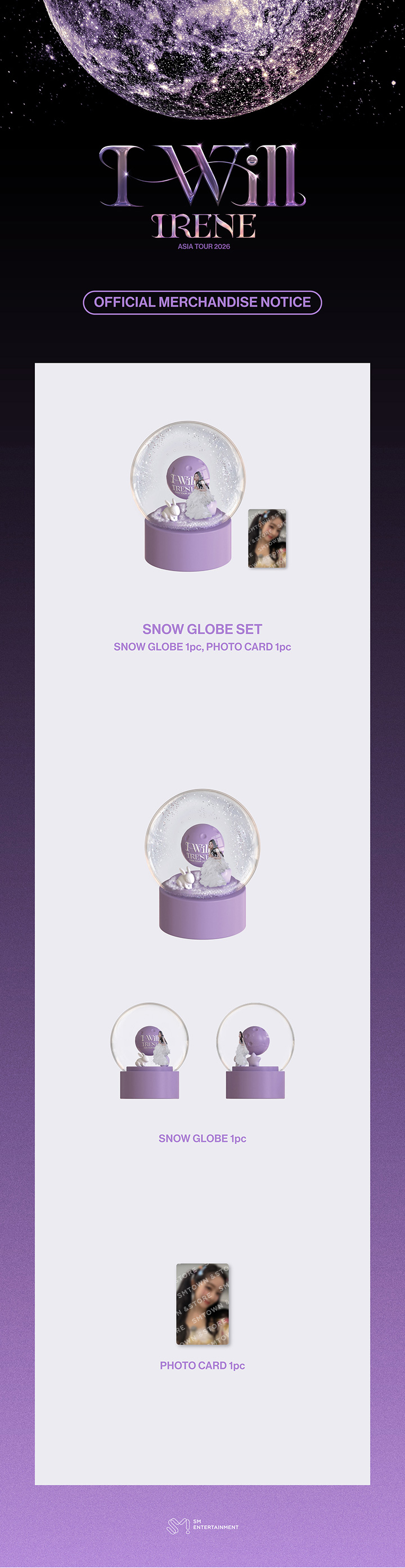 IRENE 2026 ASIA TOUR 'I-WILL' OFFICIAL MD SNOW GLOBE