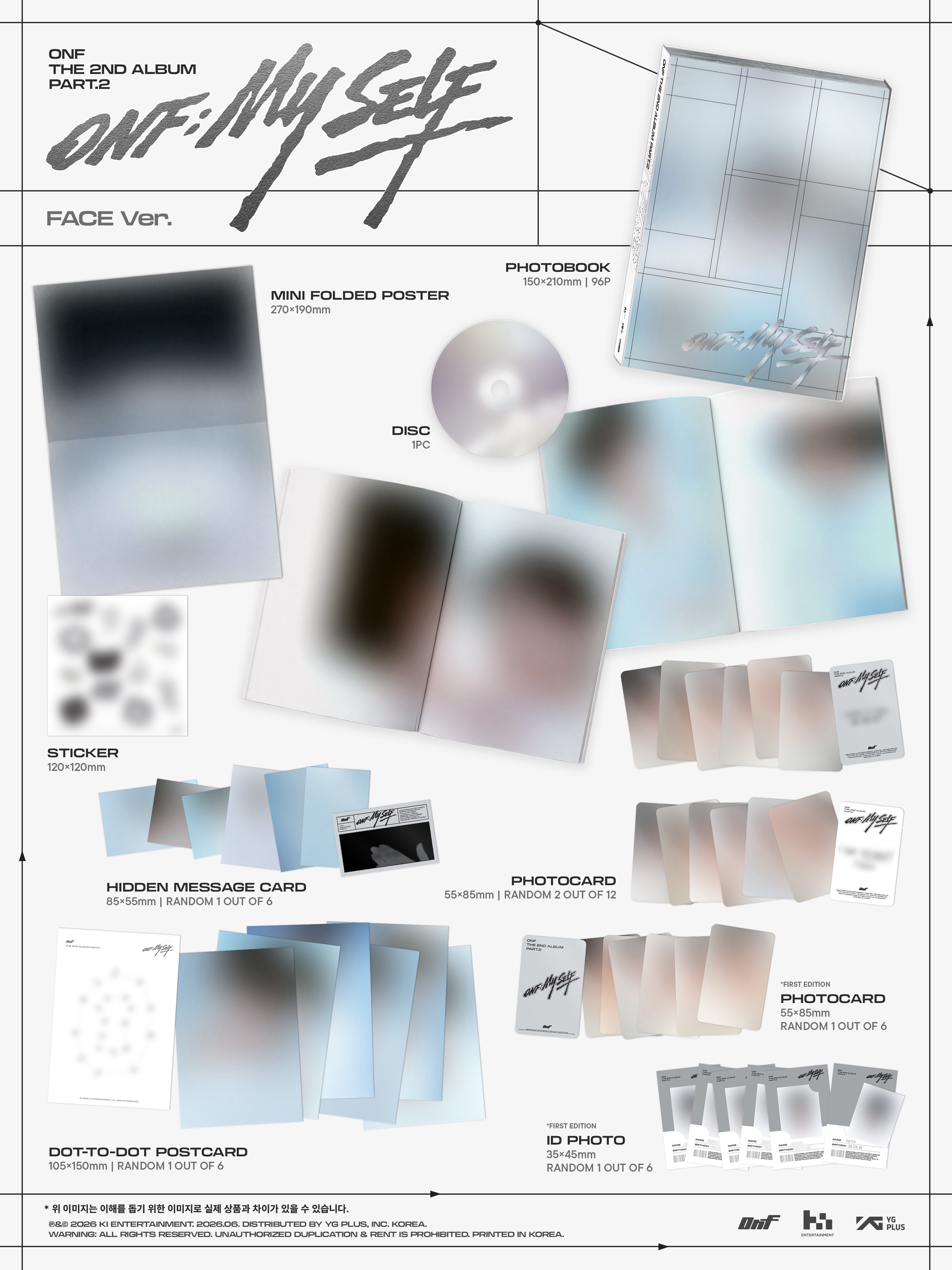 ONF - ONF:MY SELF (PHOTOBOOK FACE ver.)