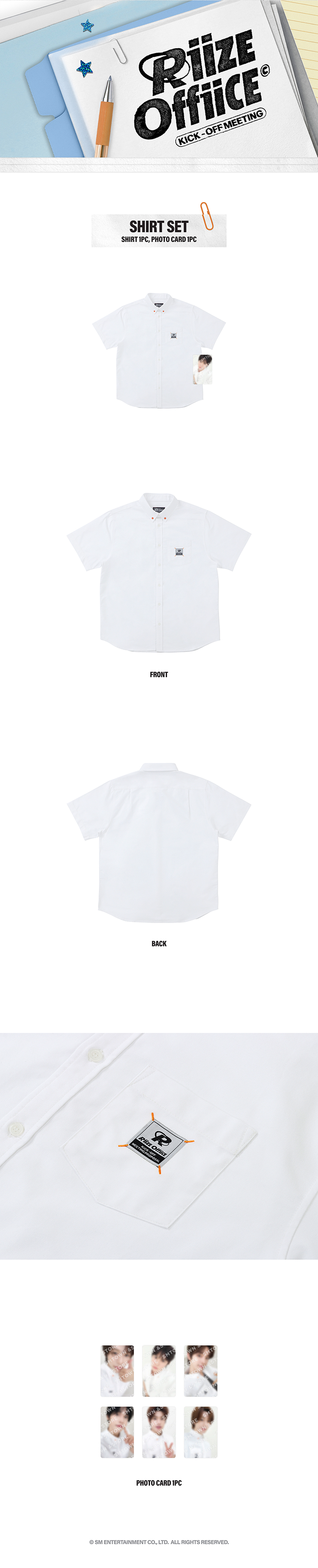 RIIZE 1000 DAYS FAN PARTY 'RIIZE OFFIICE' OFFICIAL MD : SHIRT SET
