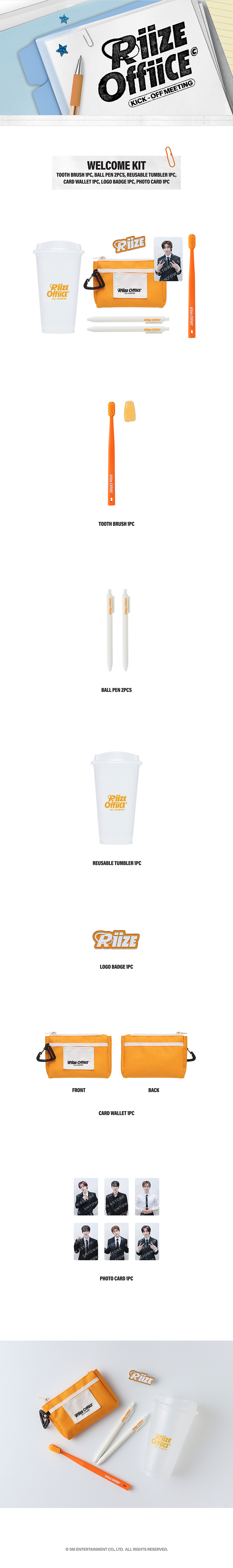 RIIZE 1000 DAYS FAN PARTY 'RIIZE OFFIICE' OFFICIAL MD : WELCOME KIT