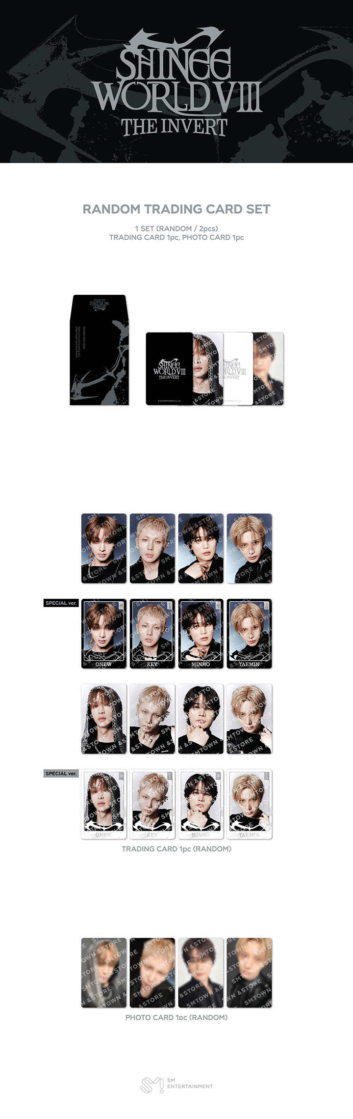2026 SHINee WORLD VIII 'THE INVERT' OFFICIAL MD : RANDOM TRADING CARD