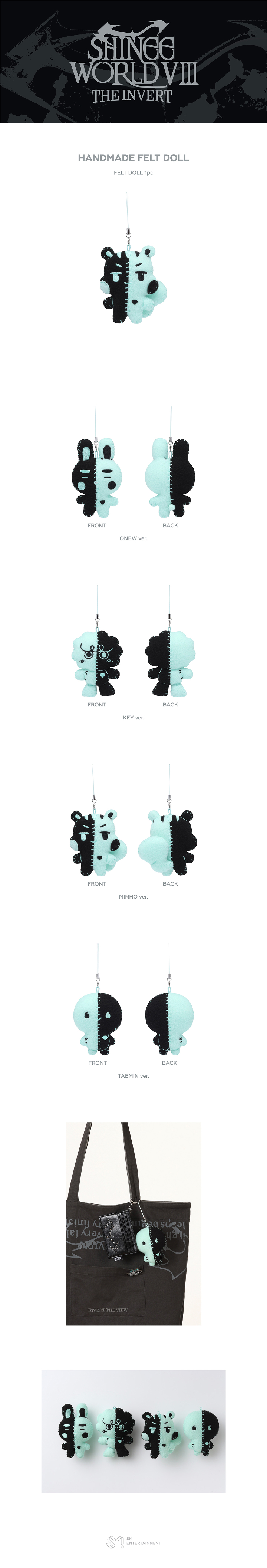 2026 SHINee WORLD VIII 'THE INVERT' OFFICIAL MD : HANDMADE FELT DOLL