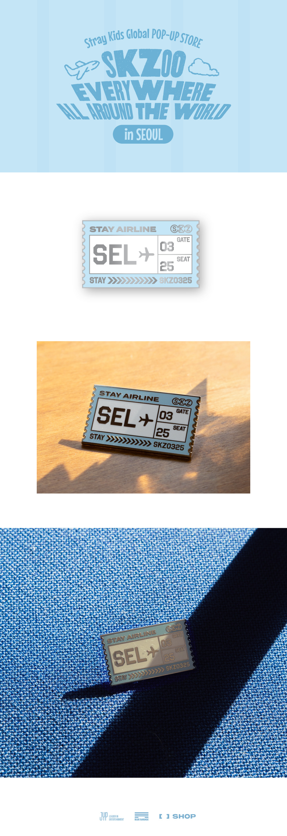 SEOUL METAL BADGE - SKZOO Everywhere All Around The World