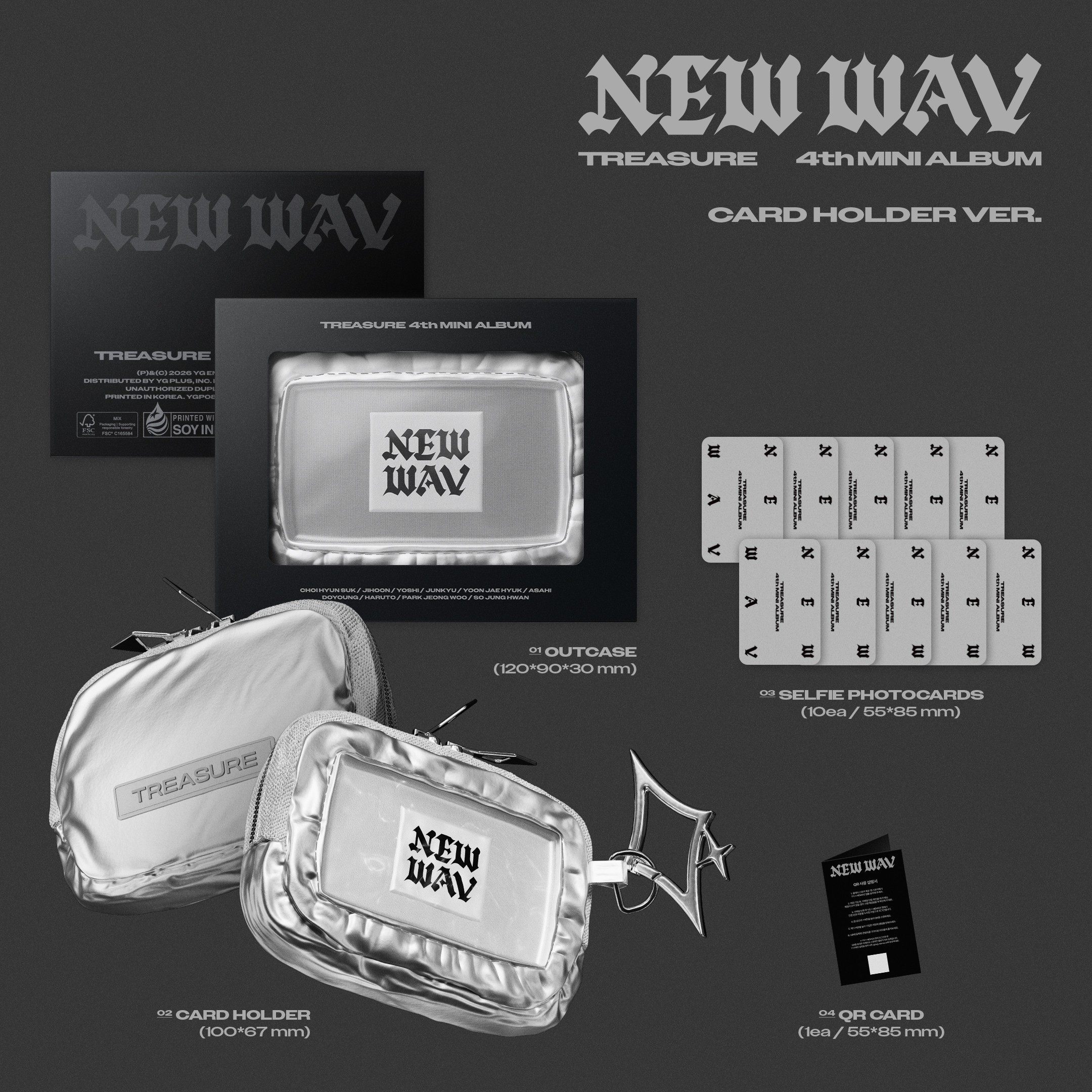 TREASURE - NEW WAV (CARD HOLDER Ver.) (Limited Edition)
