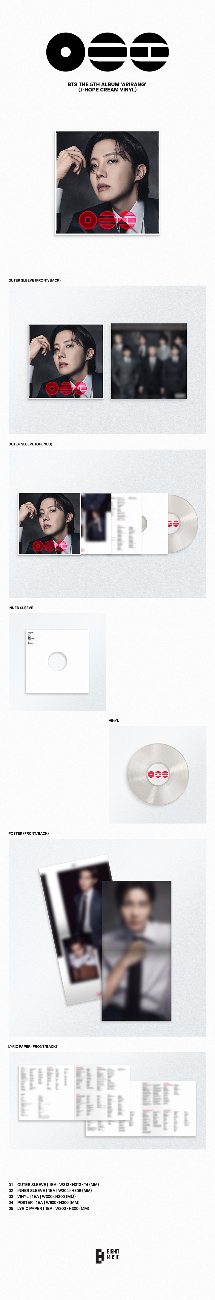 BTS ARIRANG VINYL Standard J-hope